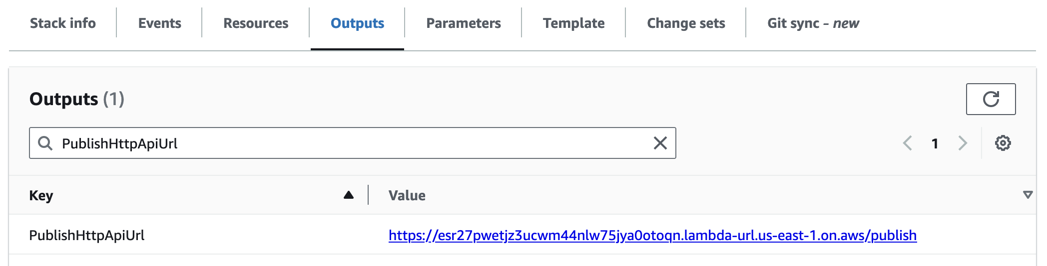 PublishHttpApiUrl example output